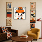 MOOGUE Paris mixed into a layered gallery wall of varied frame sizes.