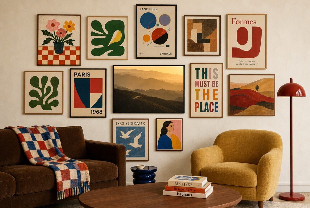 Amber Switchbacks, gallery wall