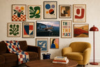Legs Out, Top Down, gallery wall