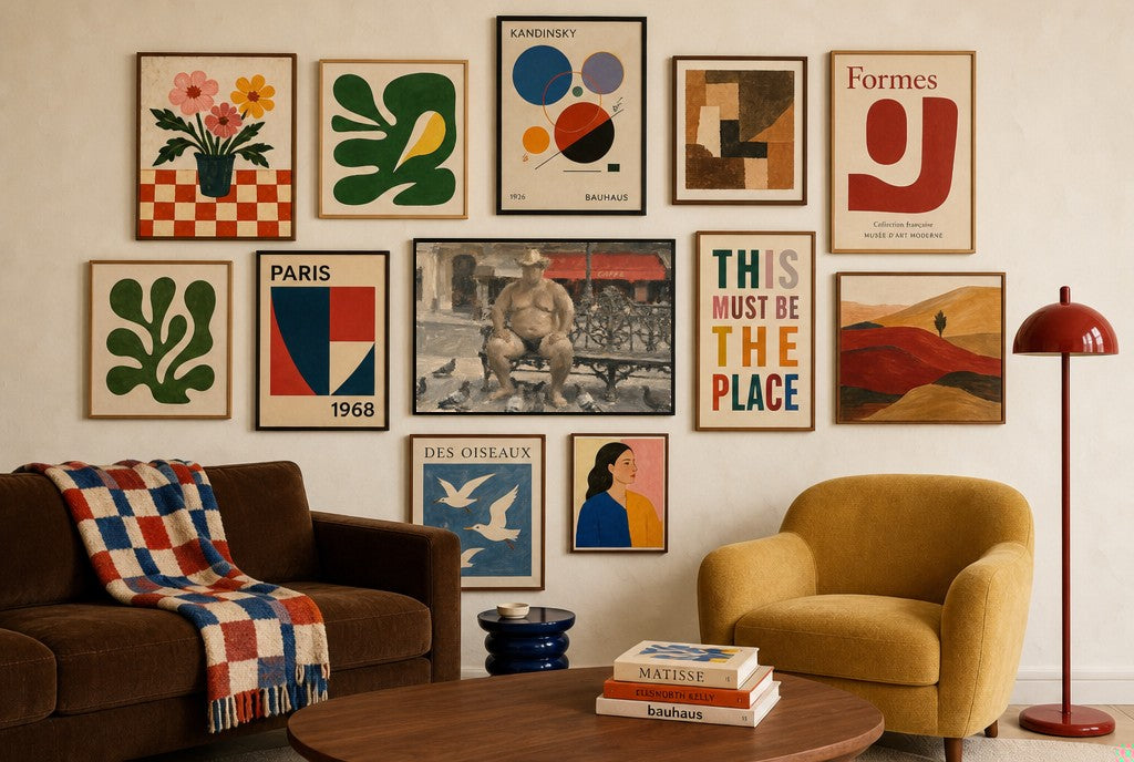 Sumo in Paris, in gallery wall