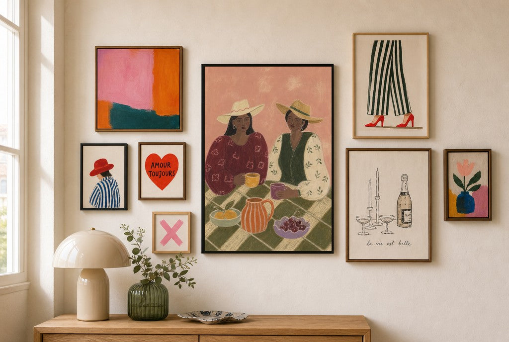 Breakfast, Such As It Was, in gallery wall