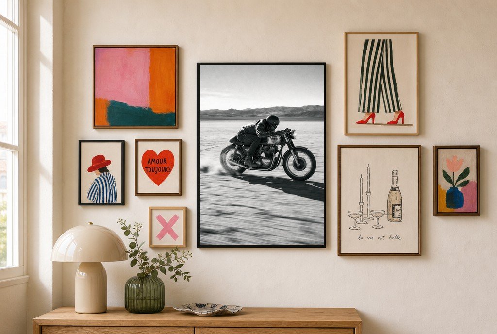 Salt Flat Sprint, gallery wall