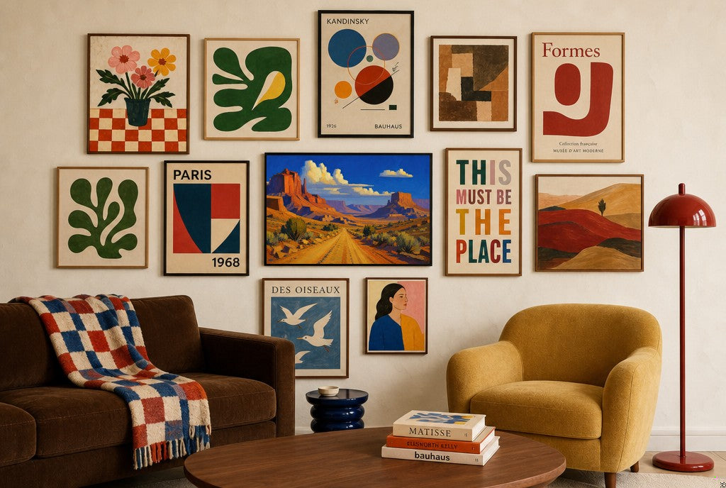 Long Way to Anywhere, in gallery wall
