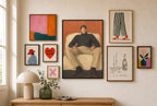 Charcoal & Terracotta, in gallery wall