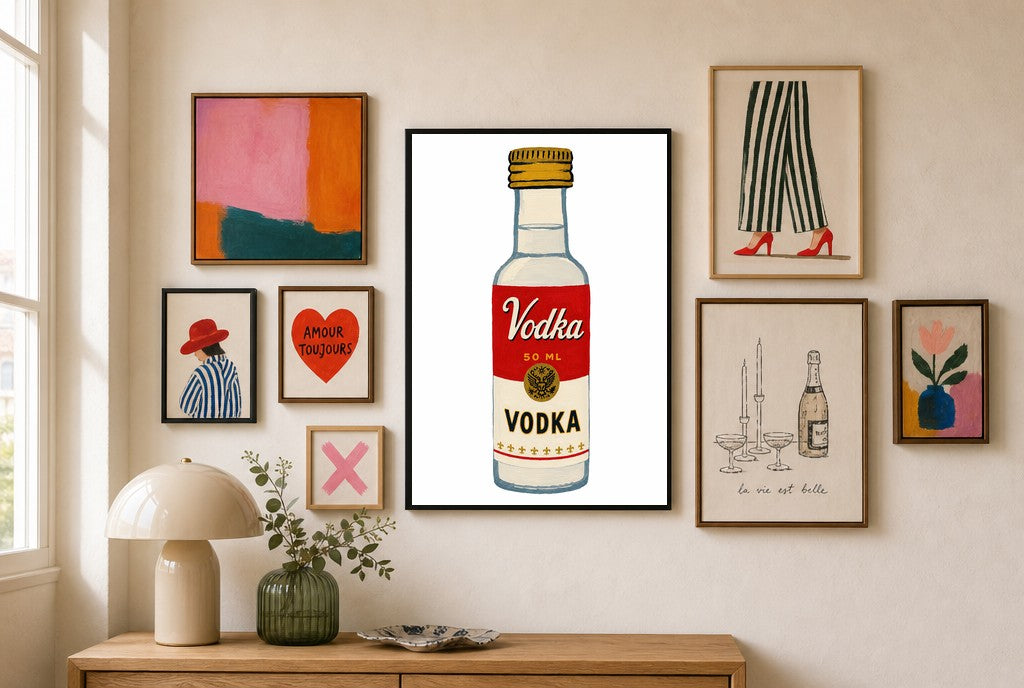 One for the Road, in gallery wall