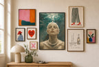 Holding Her Breath, in gallery wall