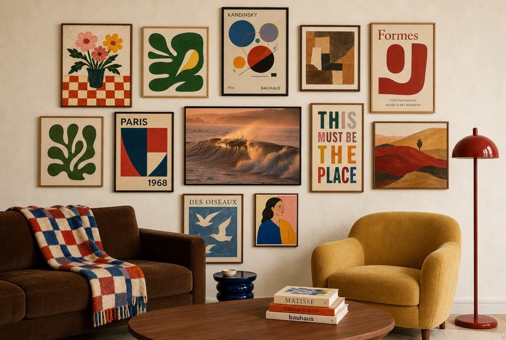 Golden Hour Break, gallery wall