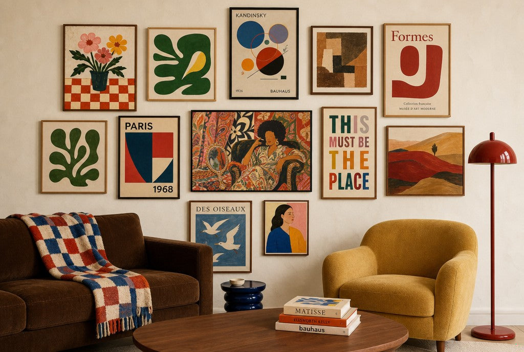 Of Two Faces, in gallery wall
