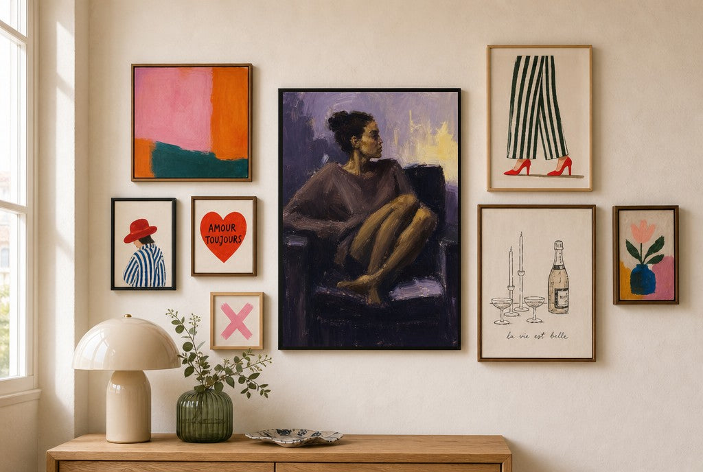 Vigil, With Cat, in gallery wall