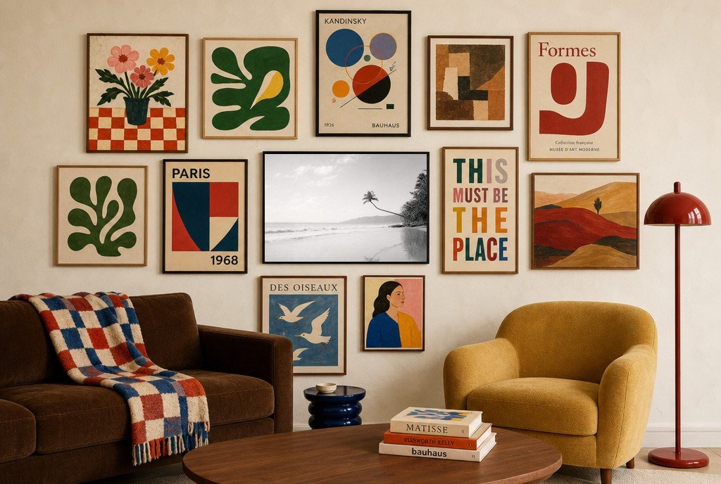 The Leaning Palm, gallery wall