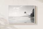 The Leaning Palm, framed, white