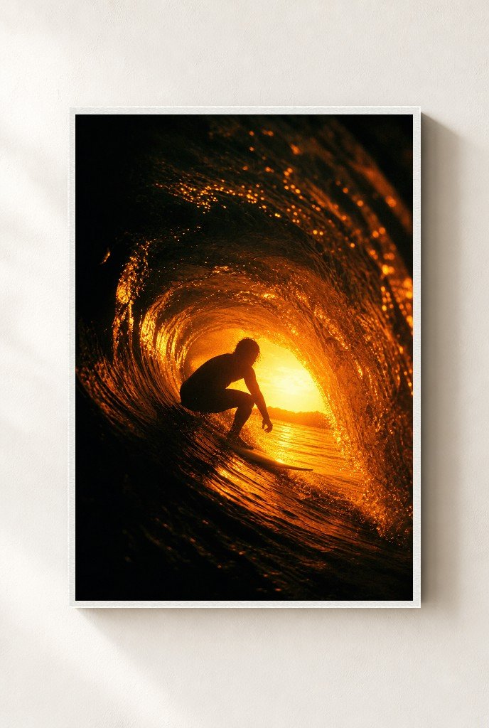 Inside the Gold, framed, white