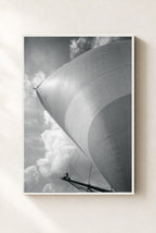 Full Sail, framed, white