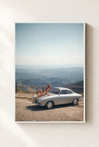 Tuscan Pit Stop, framed, white