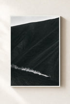 Smoke on the Slope, framed, white