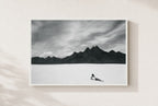 Sleeping Islands, framed, white