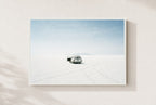 Door Left Open, framed, white
