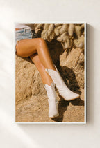 Boots and Sunburn, framed, white