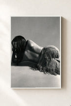 Fringe and Shadow, framed, white