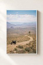 Where the Road Quits, framed, white