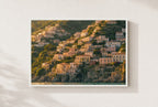 Stacked on the Cliff, framed, white