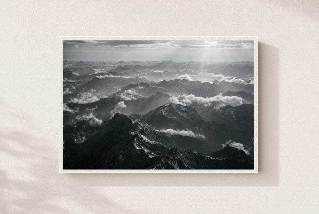 Above the Weather, framed, white