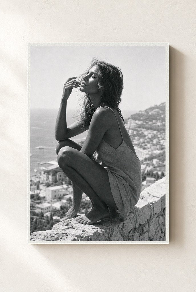 Wasting the Afternoon, framed, white