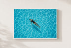 Float and Forget, framed, white