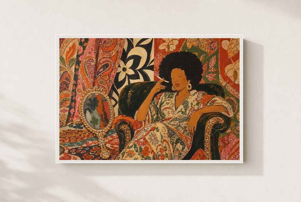Of Two Faces, framed close-up, white