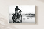 Salt and Throttle, framed, white