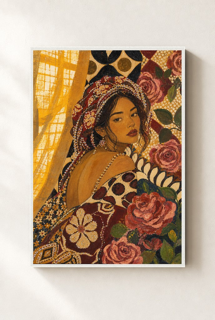 Overdressed on Purpose, framed close-up, white