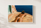 Sun on the Ledge, framed, white
