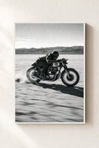 Salt Flat Sprint, framed, white