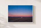 Last Light, No Plans, framed, white