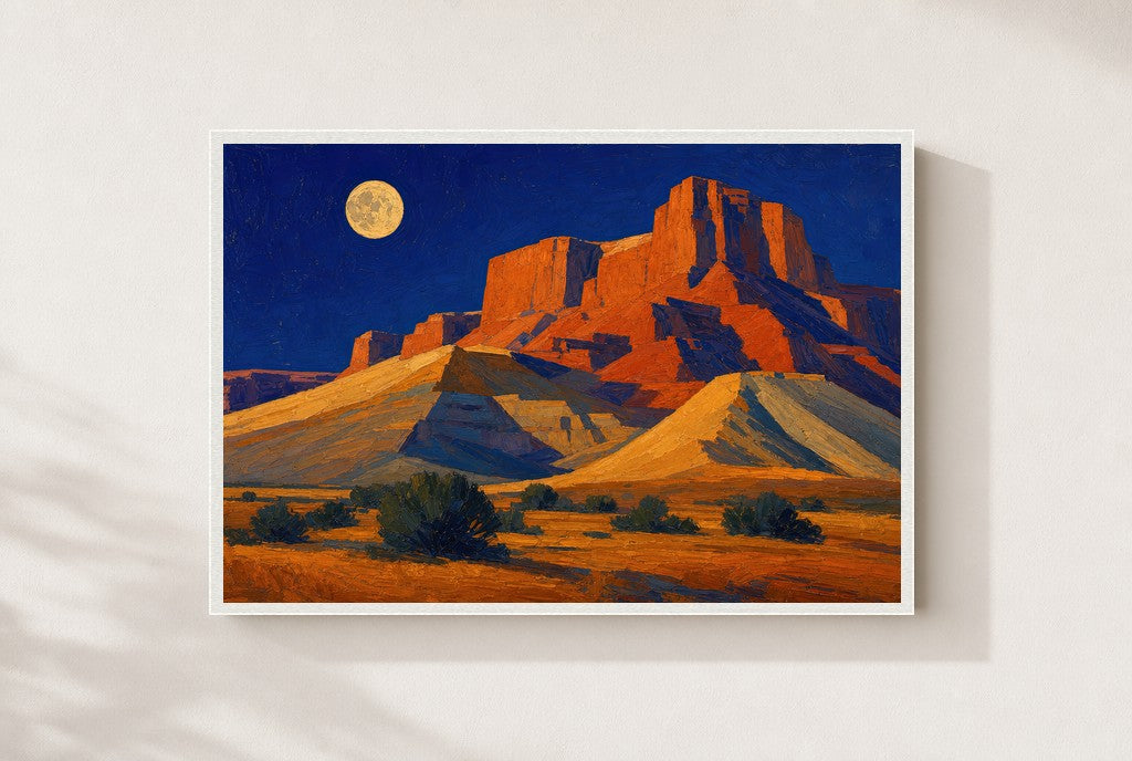Moonrise, No Witnesses, framed close-up, white