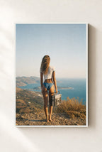 Volume Up, Hilltop, framed, white