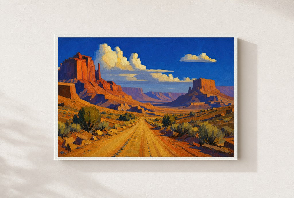 Long Way to Anywhere, framed close-up, white