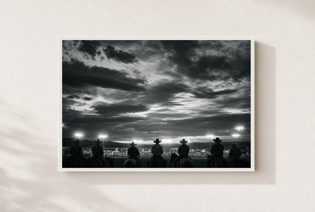 Brim of the Night, framed, white