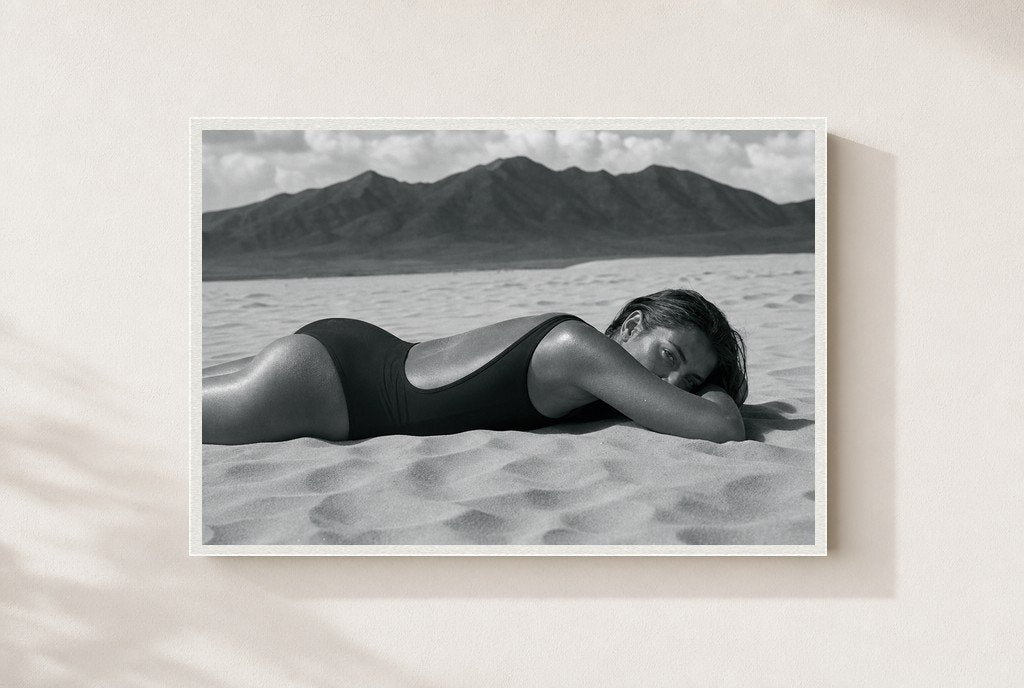 Low on the Salt, framed, white