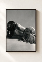 Fringe and Shadow, framed, walnut