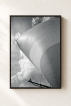 Full Sail, framed, walnut