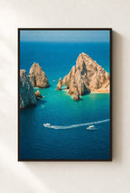 Cliffs in Gold Light, framed, walnut
