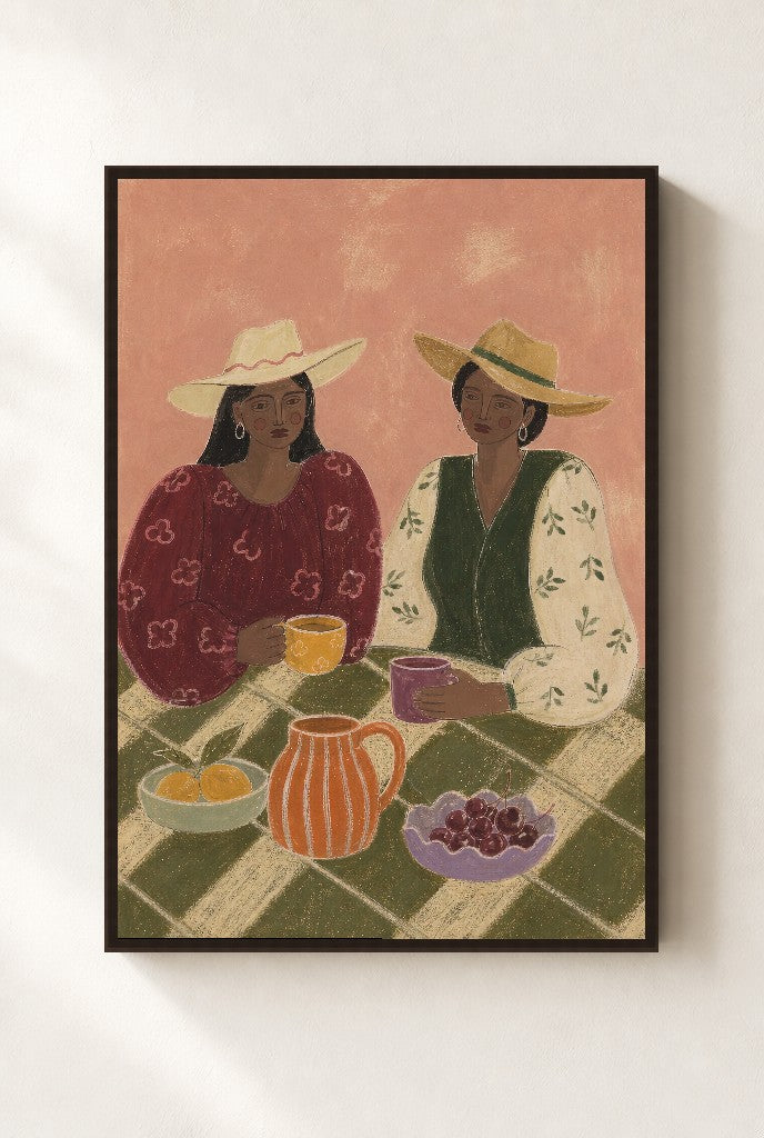 Breakfast, Such As It Was, framed close-up, walnut