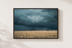 Before the Squall, framed, walnut