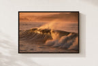 Golden Hour Break, framed, walnut