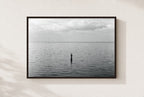 Two Up From the Deep, framed, walnut