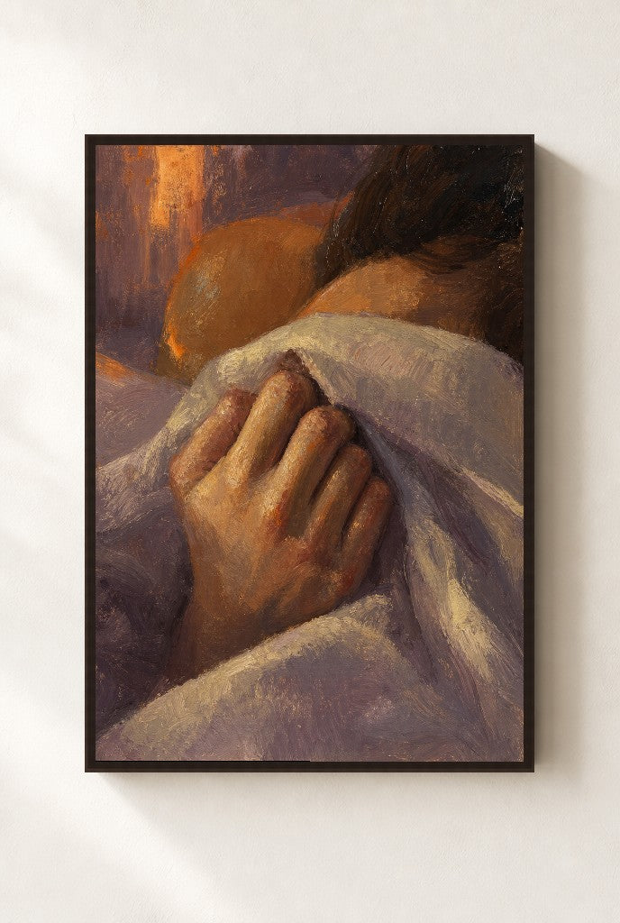 Five More Minutes, framed close-up, walnut
