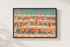 Front Row, Cabana, framed, walnut