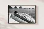 Anchored Off Capri, framed, walnut