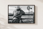 Windmill Country, framed, walnut